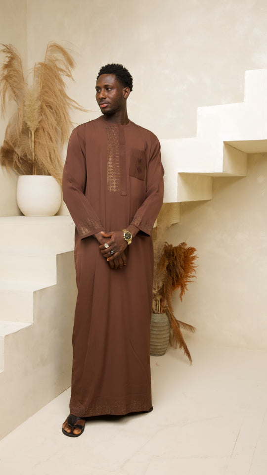 Brown Men Thobe🤎