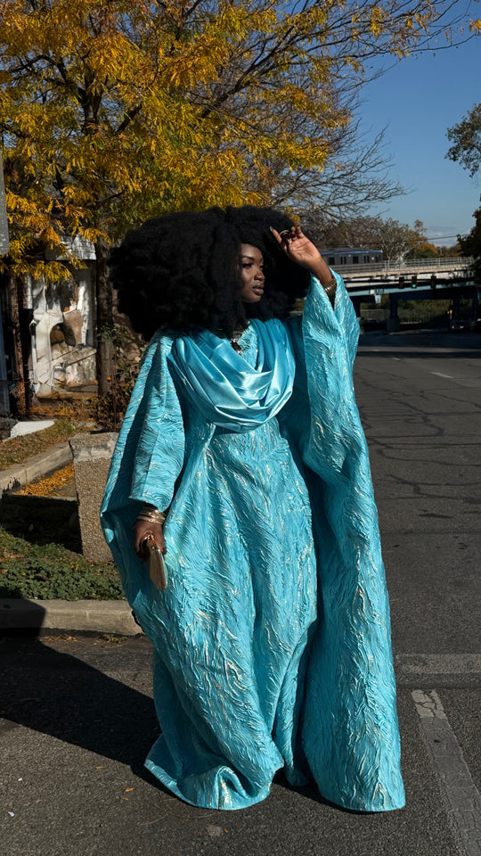 Luxe Premium Brocade Rich Aunty Bubu Gown.