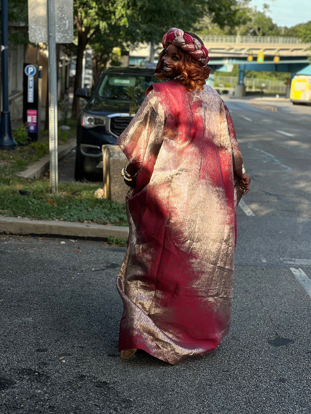 Luxury rich aunty bubu/kaftan gown.