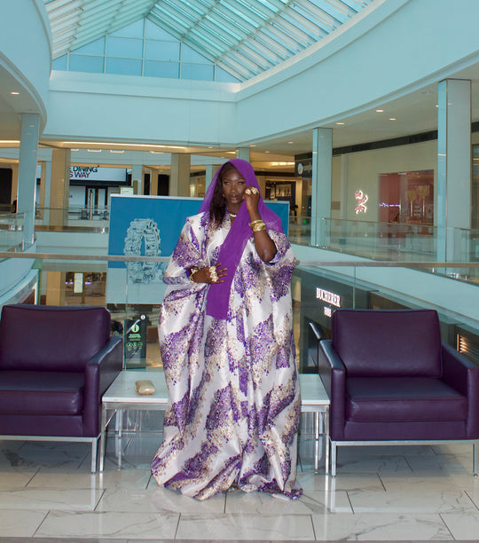 Luxe African rich auntie bubu gown💜