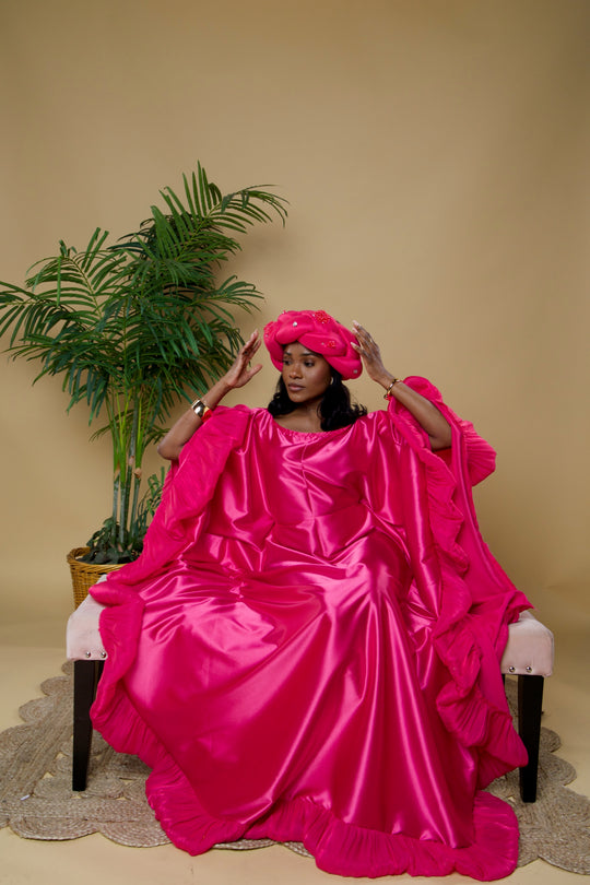 Luxe rich auntie bubu/kaftan gown