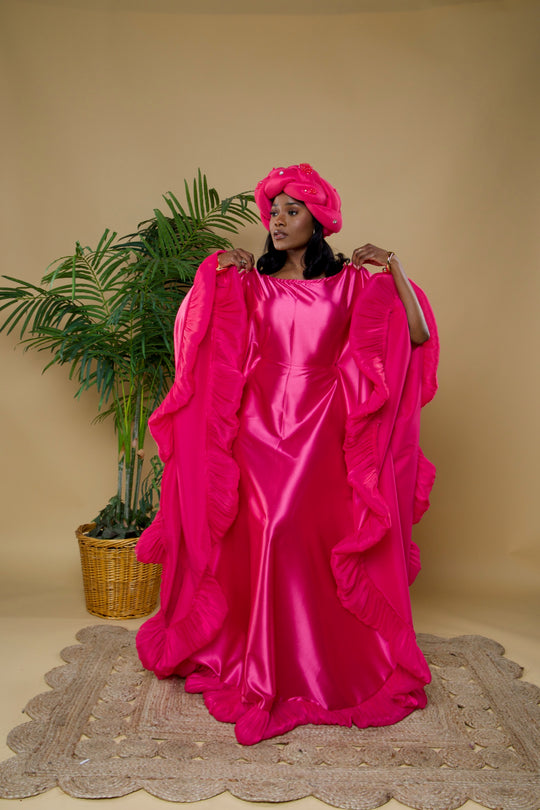 Luxe rich auntie bubu/kaftan gown