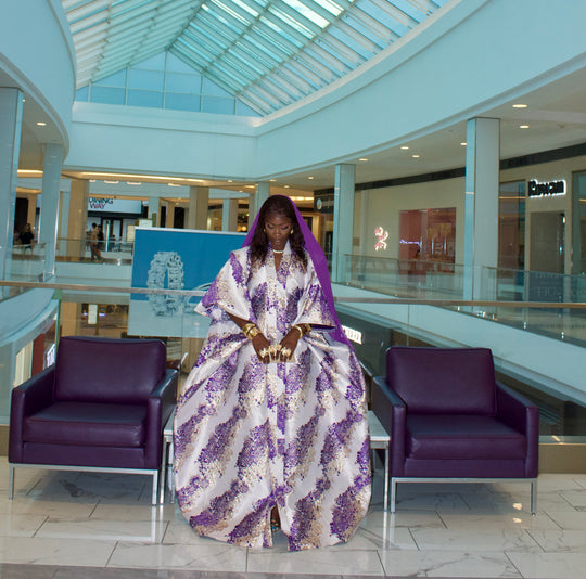 Luxe African rich auntie bubu gown💜
