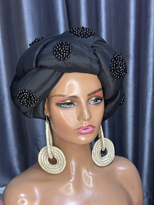 Gigantic braided headgear/headwrap.