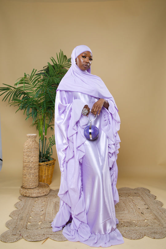 Luxe rich auntie bubu/kaftan gown.