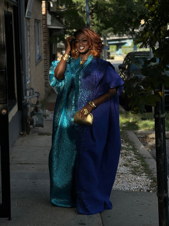 Luxury African rich auntie bubu gown