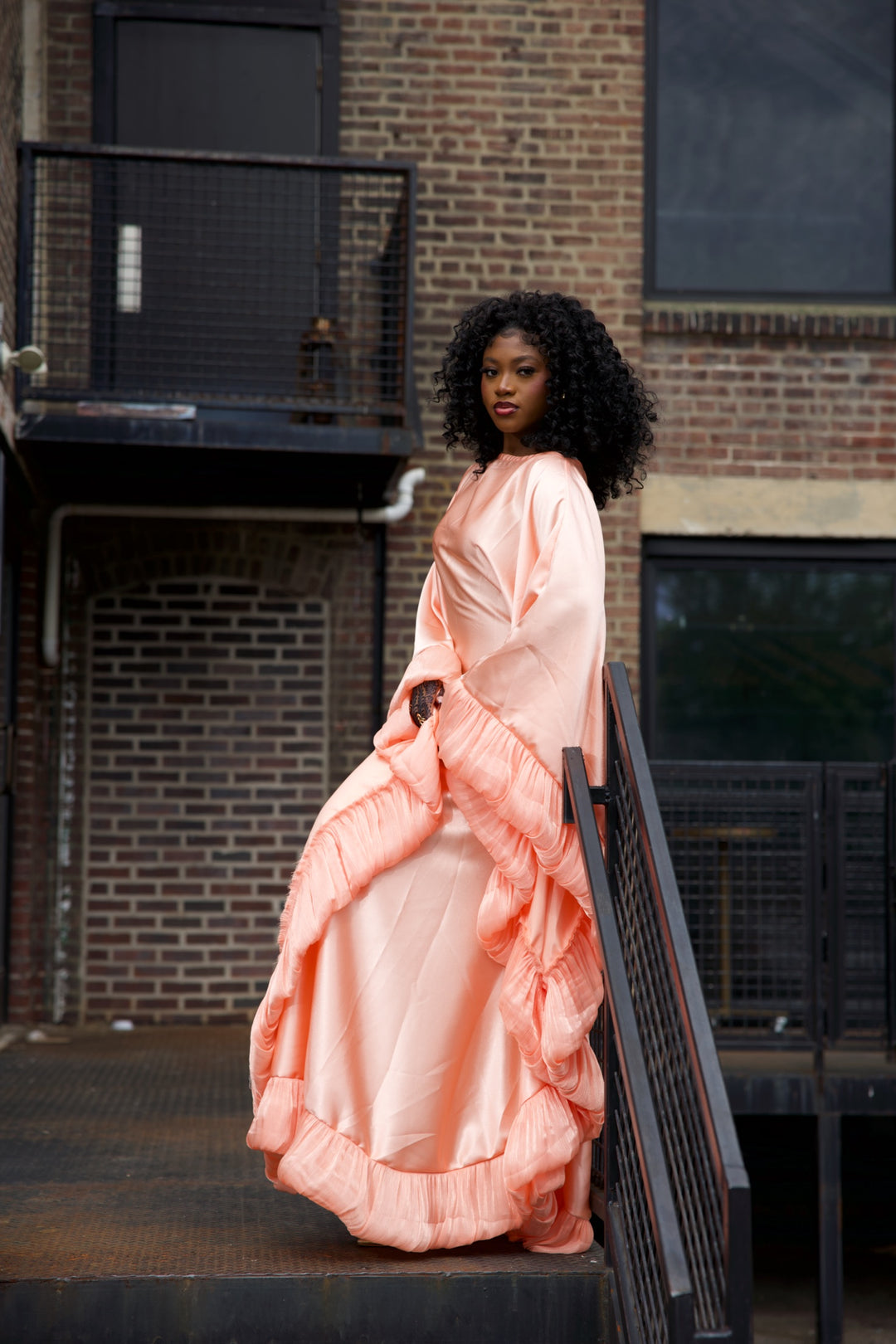 Luxe rich auntie bubu/kaftan gown