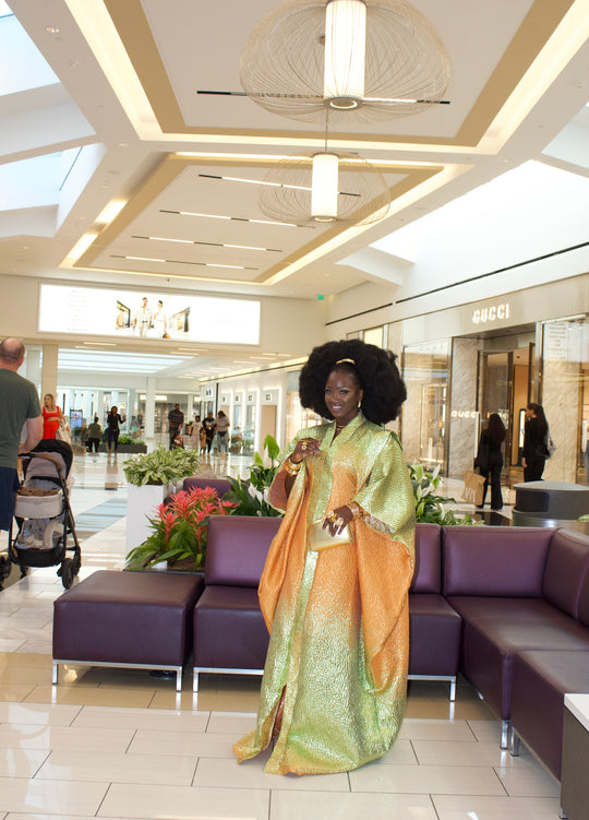 Luxe rich auntie bubu/kaftan gown