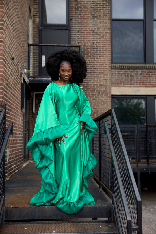 Luxe rich auntie bubu/kaftan gown