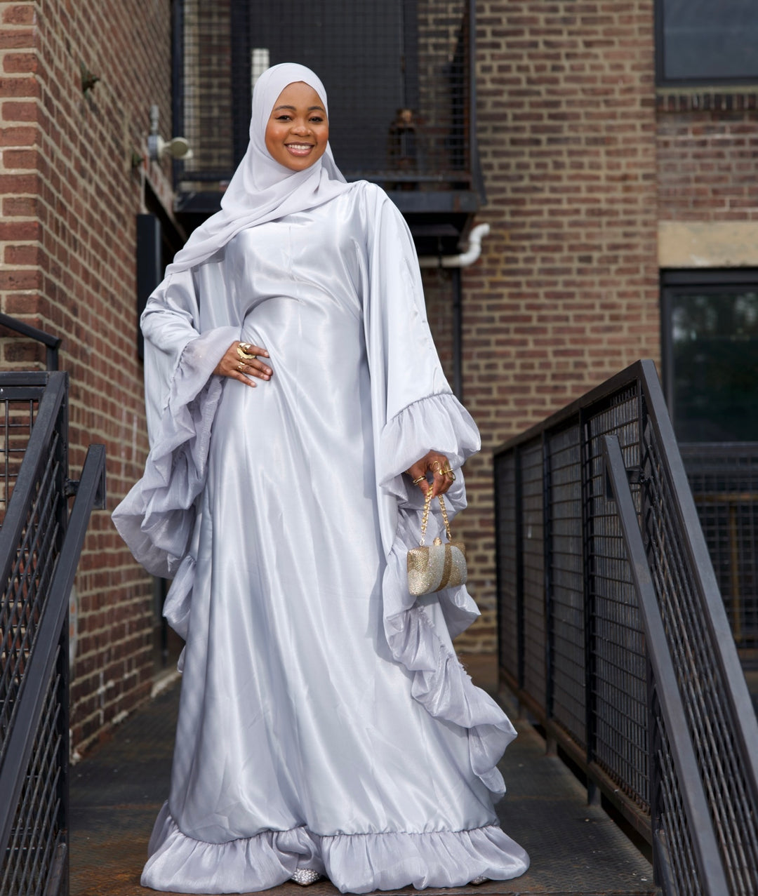 Luxe rich auntie bubu/kaftan gown