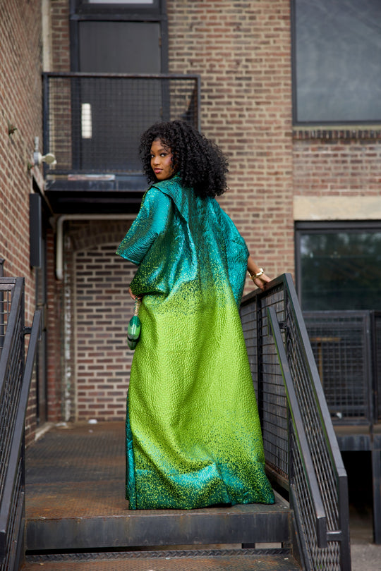 Luxe rich auntie bubu/kaftan gown