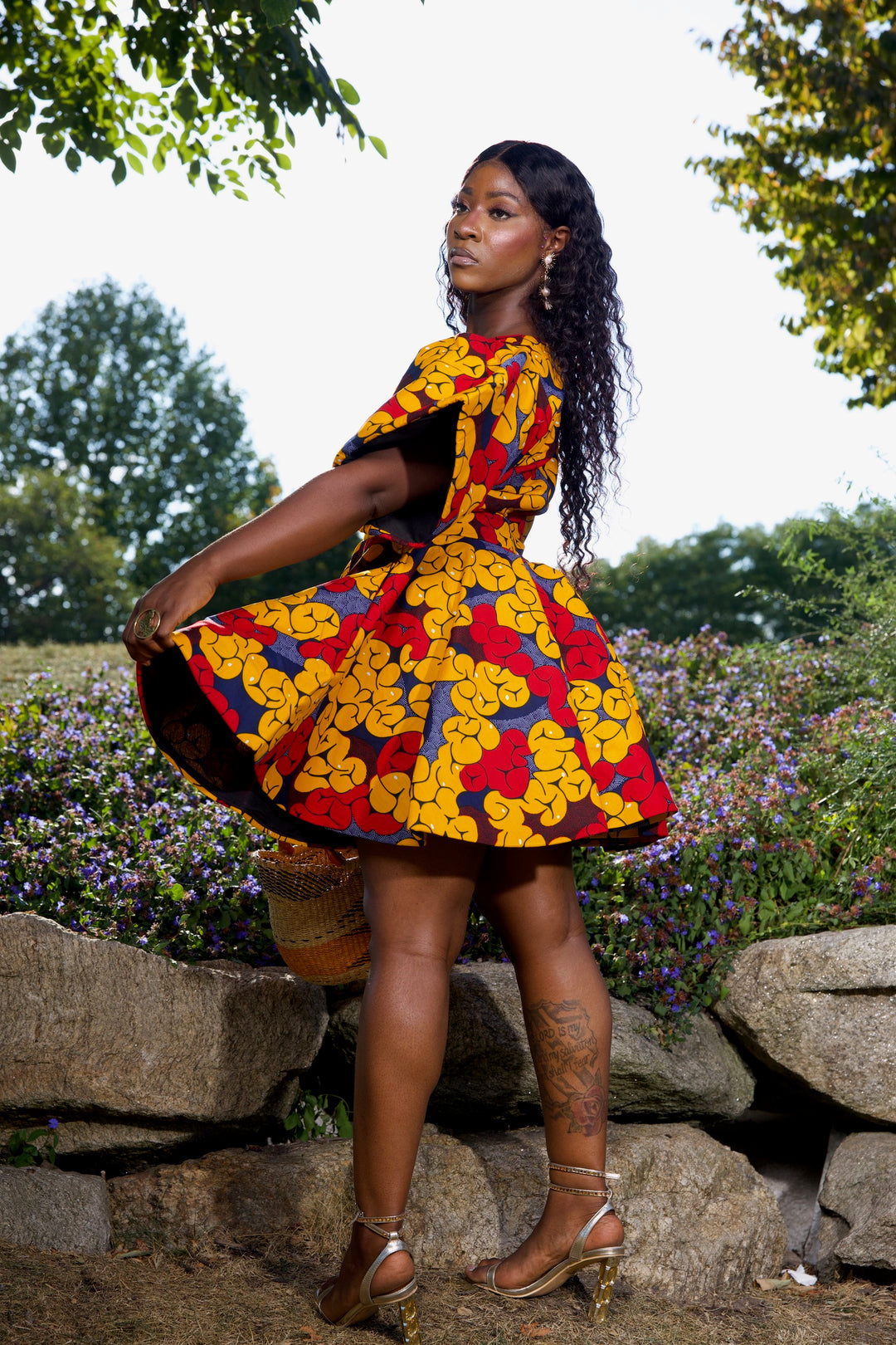 african peplum dress Elegant African Print Peplum Dress Timeless Chic Ankara Style for Modern #ankaragown #ankaradesign