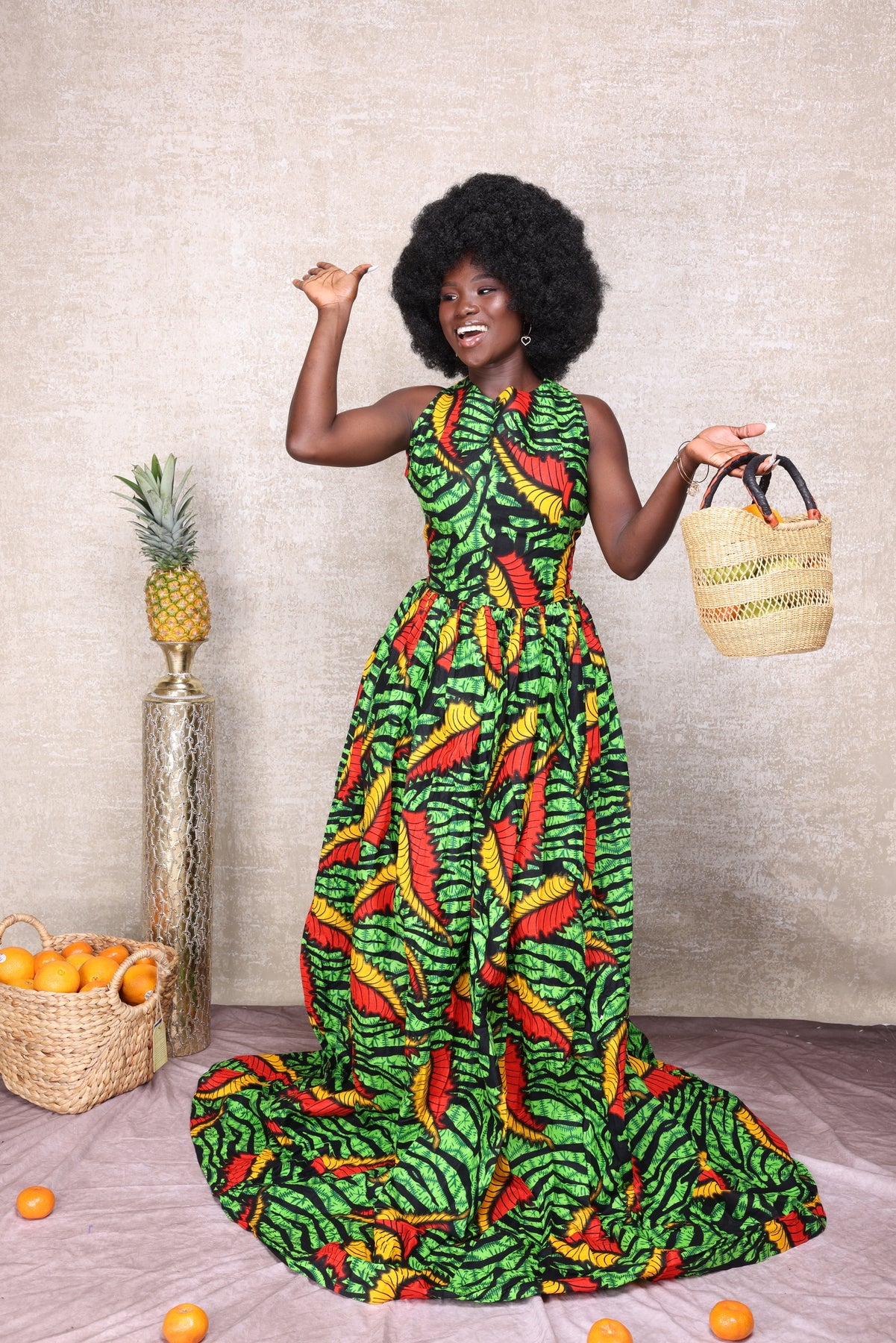 African print long maxi dress. K.D.Kollections Store African print long maxi dress. K.D.Kollections Store