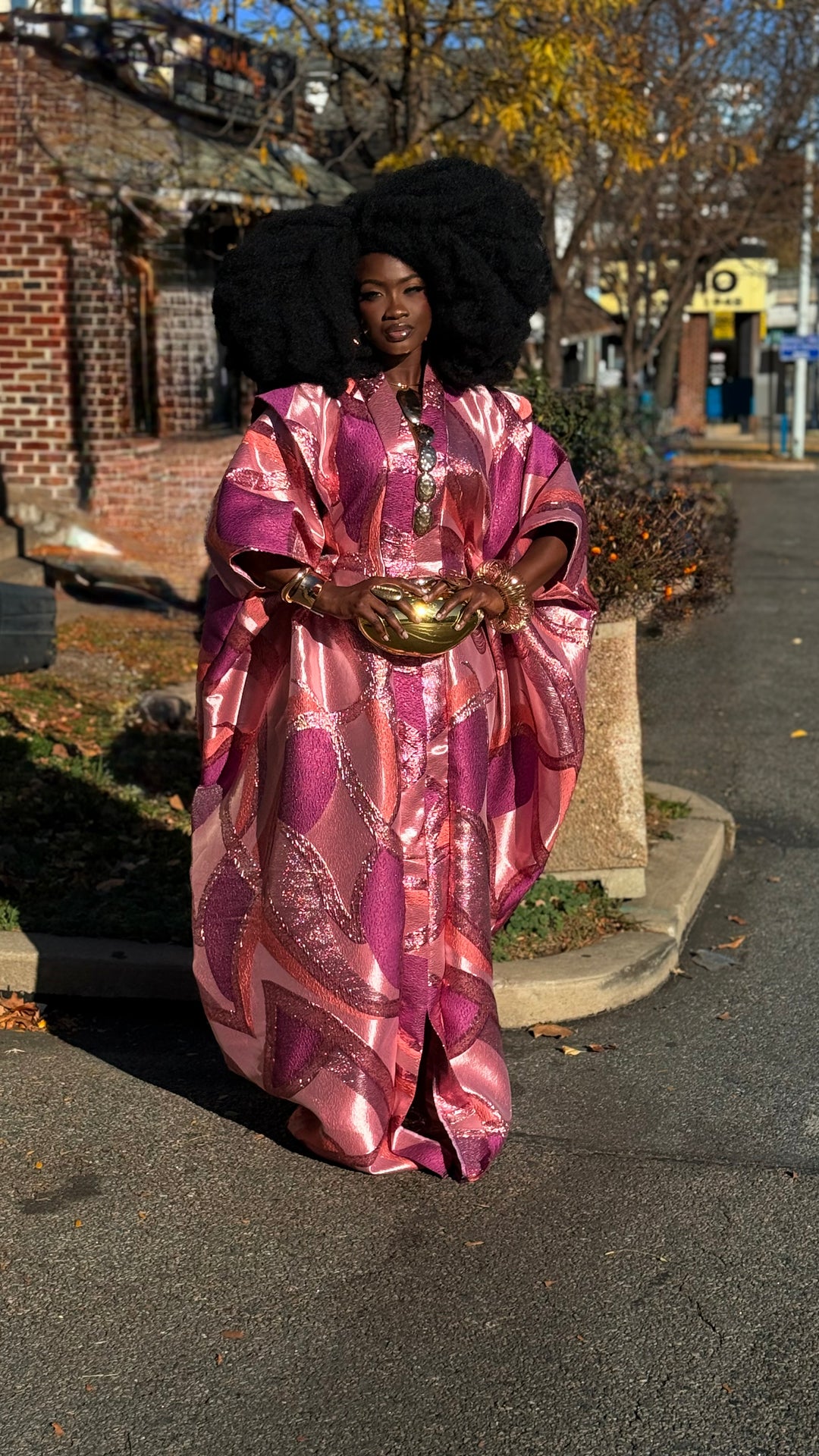 Luxe Premium Brocade Rich Auntie Bubu Gown