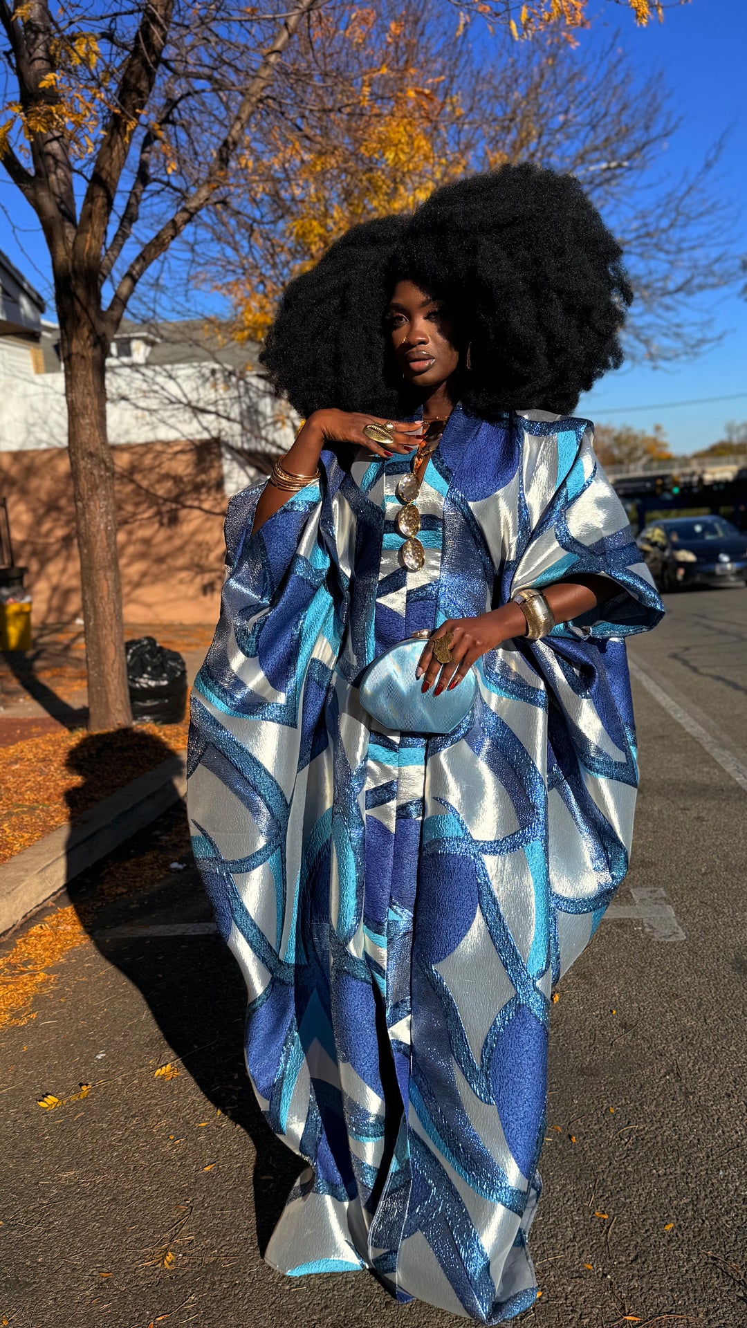 Luxe Premium Brocade Rich Aunty Bubu Gown.