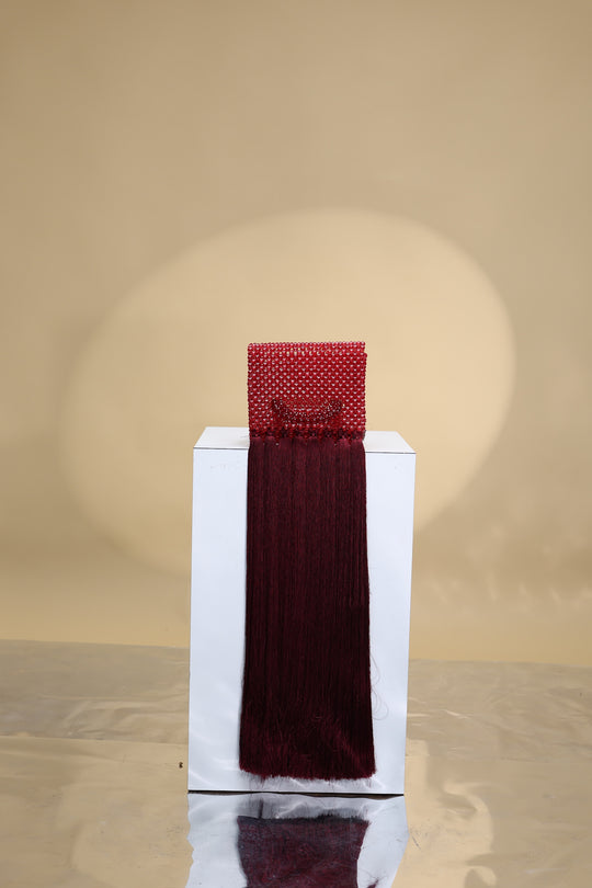 Handcrafted Beaded Bag With Fringe