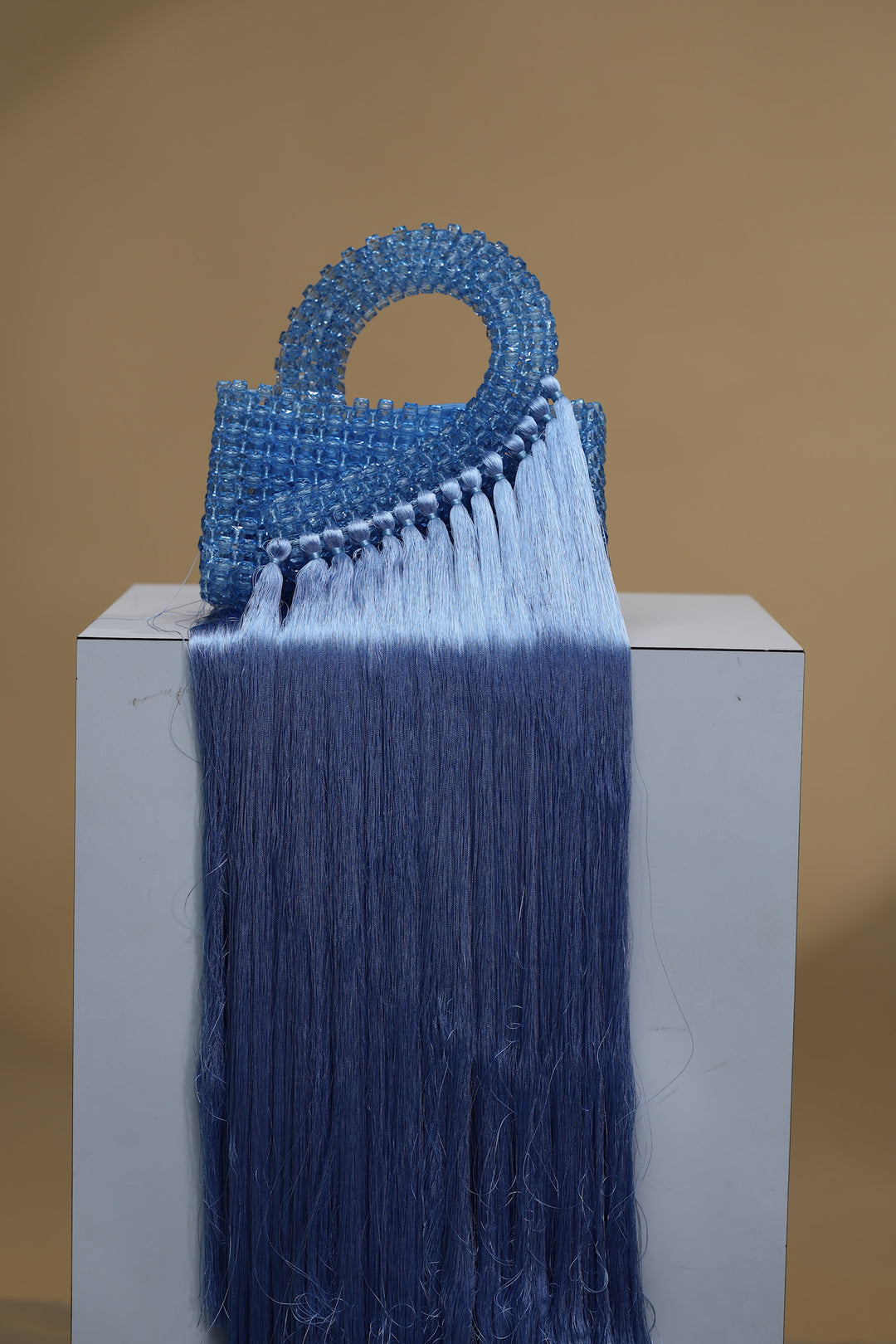 Handcrafted Beaded Bag With Fringe