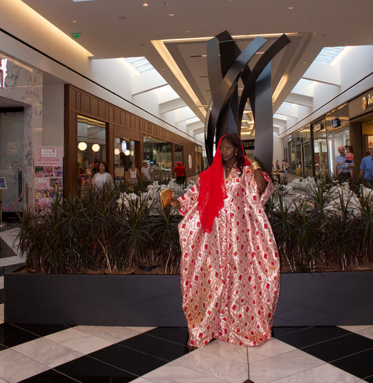 Luxe rich auntie bubu gown.