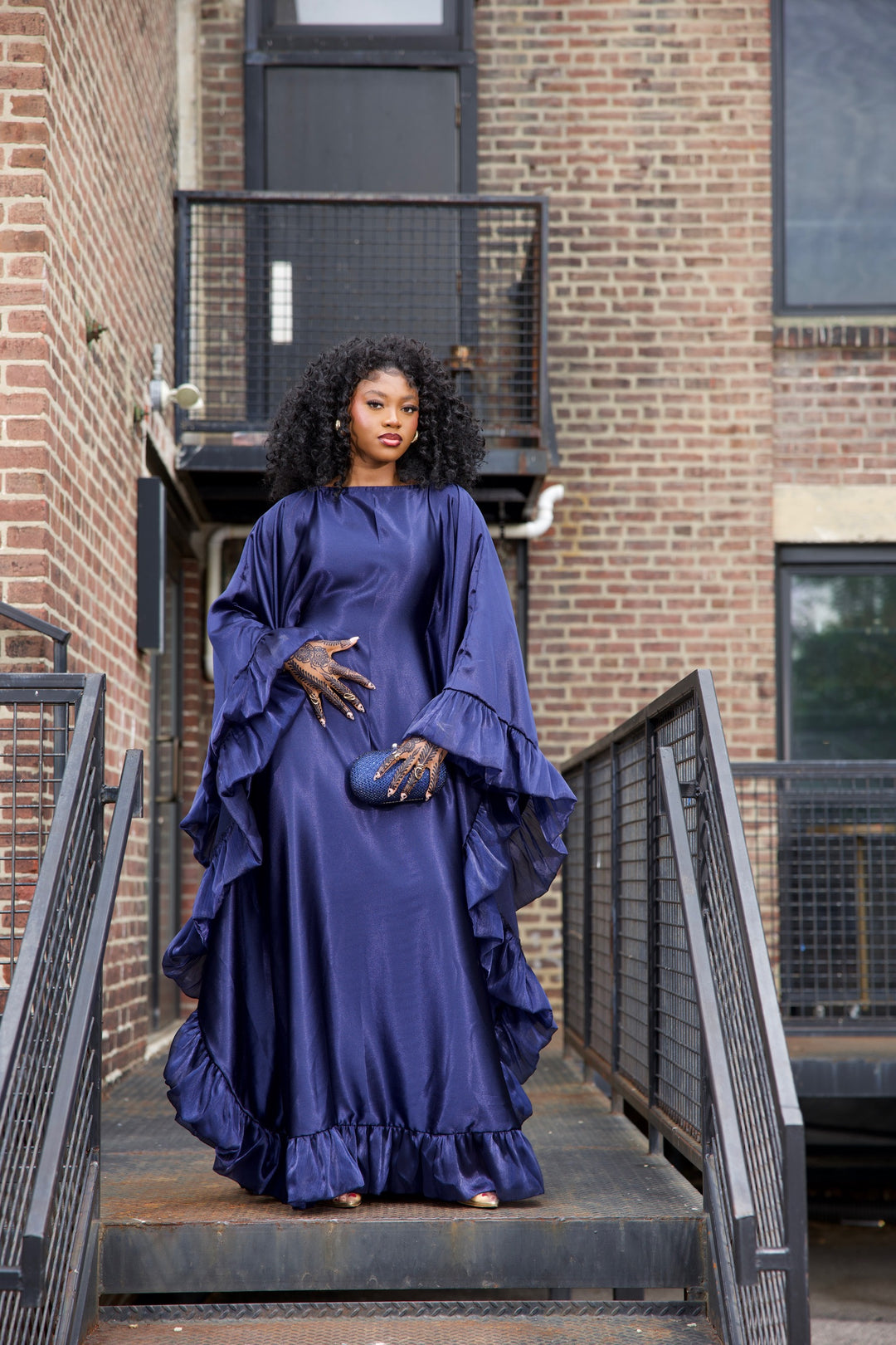 Luxe rich auntie bubu/kaftan gown