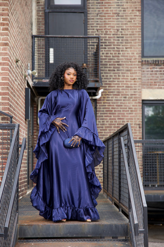 Luxe rich auntie bubu/kaftan gown