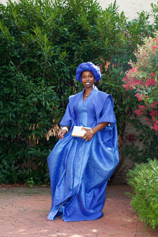 Luxury African rich auntie bubu gown.