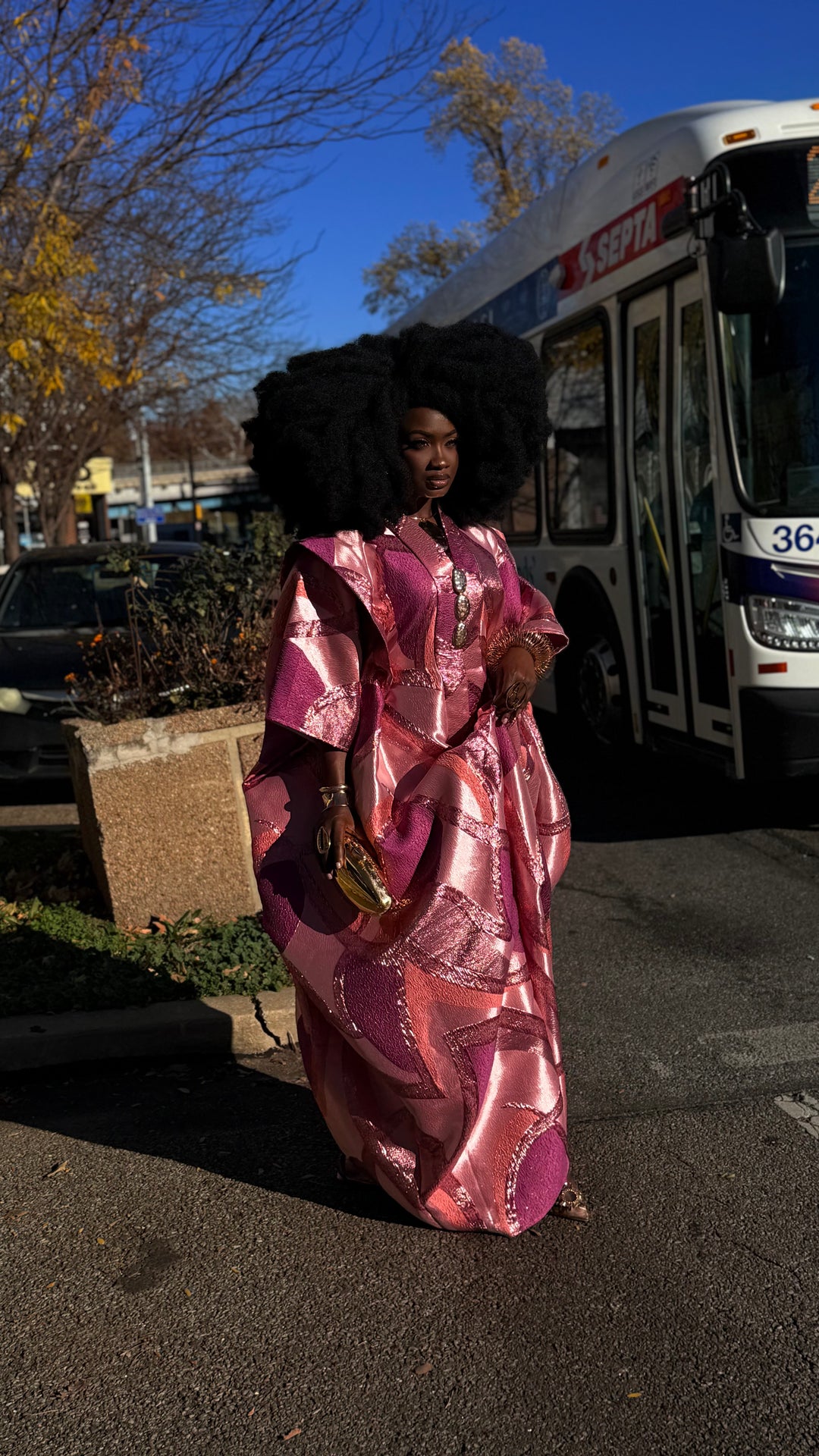 Luxe Premium Brocade Rich Auntie Bubu Gown