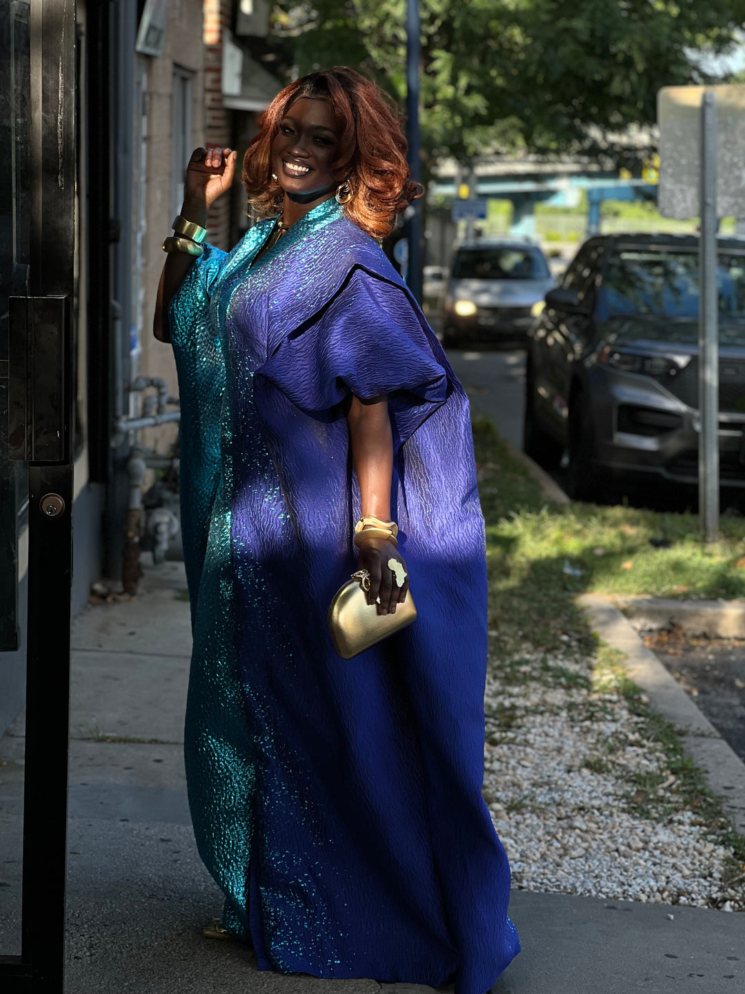 Luxury African rich auntie bubu gown