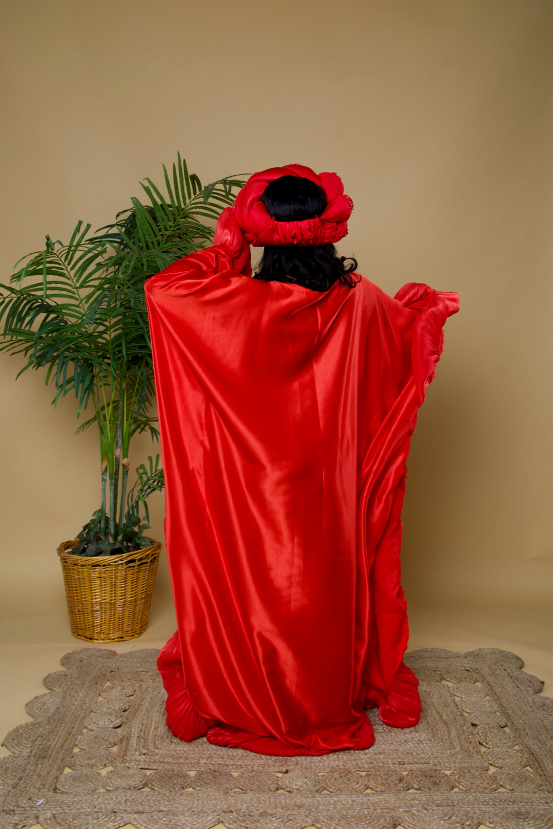 Gigantic braided headgear/headwrap.