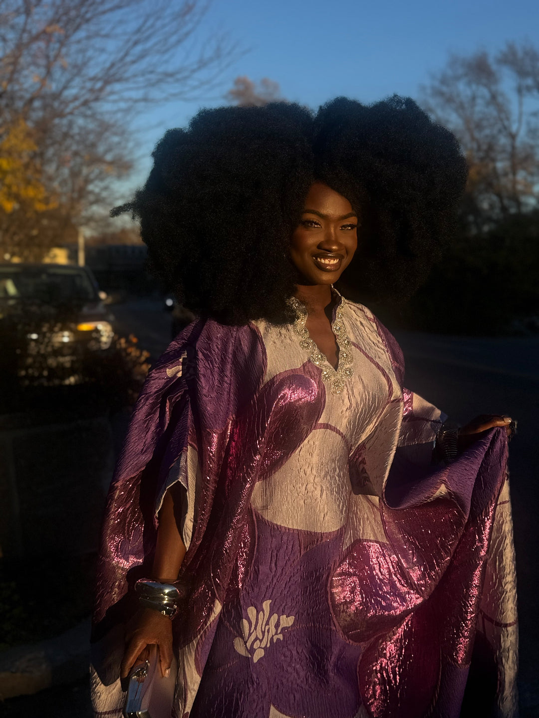 Luxe Premium Brocade Rich Auntie Bubu Gown✨💜