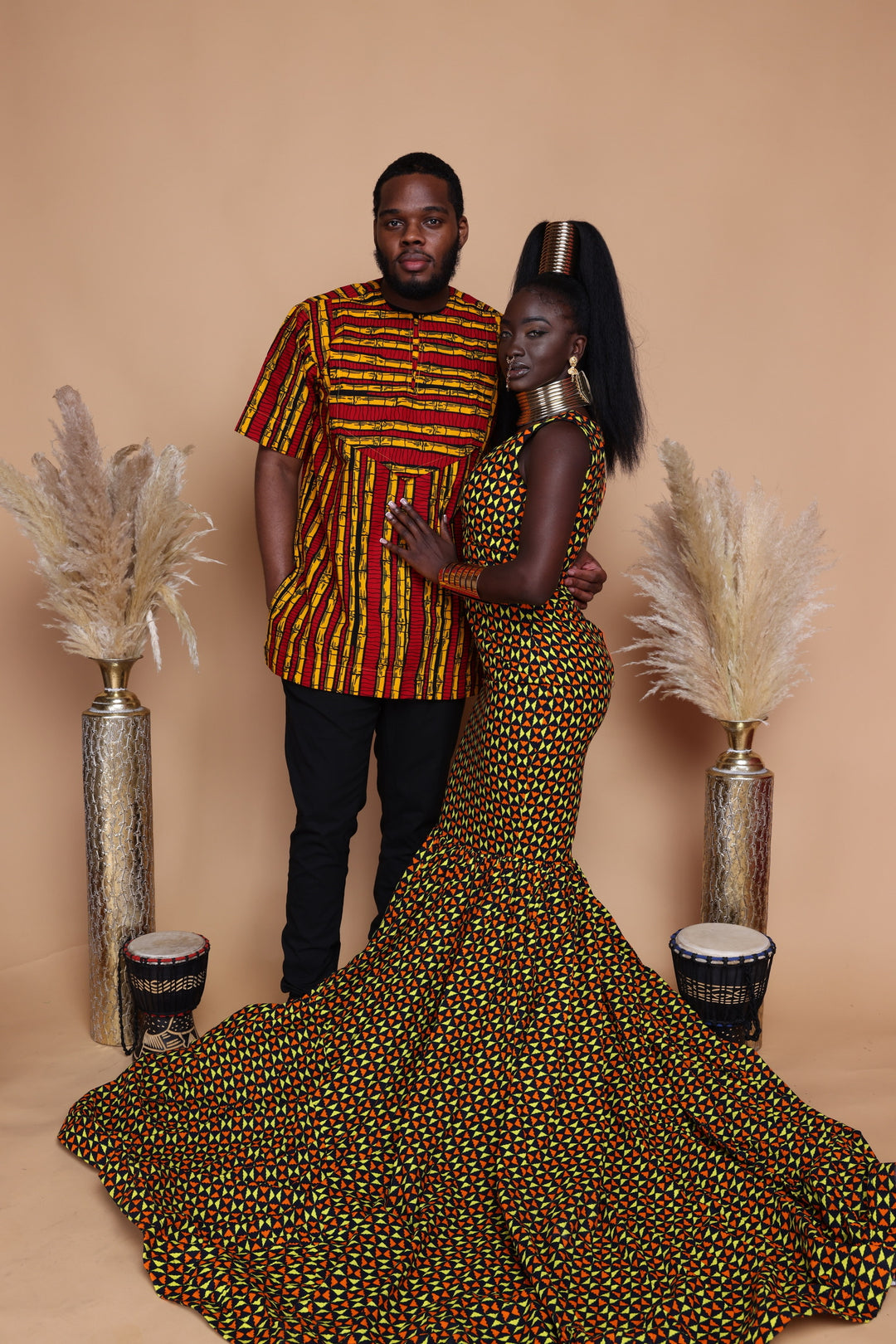 african mermaid dress designs Queen Azokam Mermaid Dress (Stretchy Women's Mermaid Dress made In African Ankara Dashiki Kente Multicolored Print Fabric)