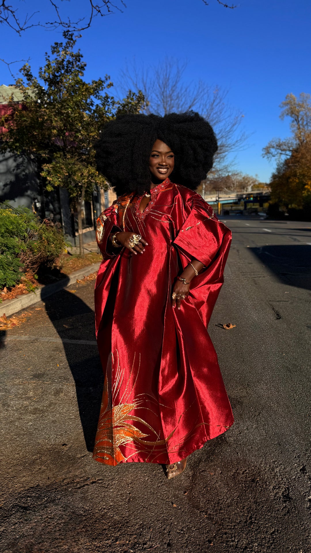 Luxe Premium Brocade Rich Auntie Bubu Gown.