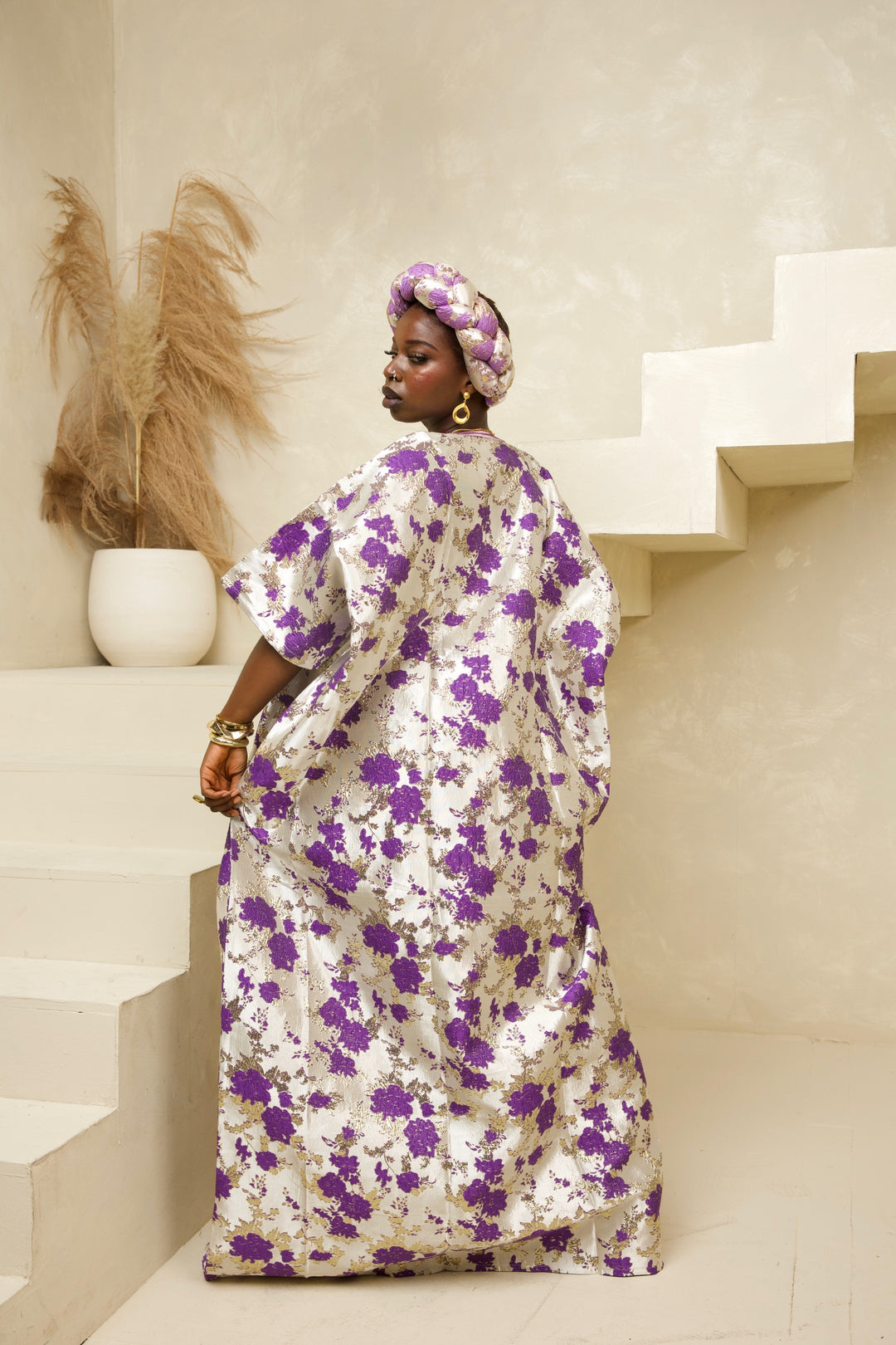 Luxury Premium Brocade Rich Auntie Bubu Gown