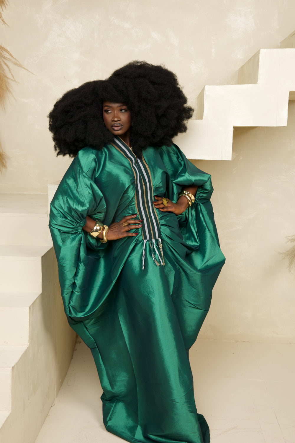 Regal Luxe Premium Taffeta Bubu Gown✨