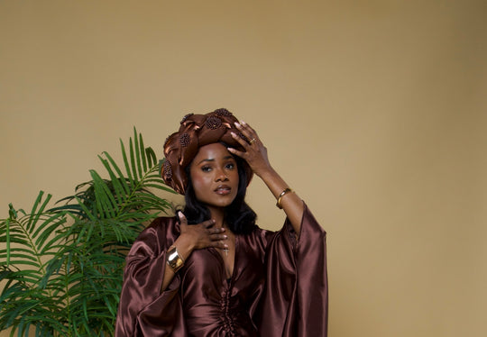 Gigantic braided headgear/headwrap.