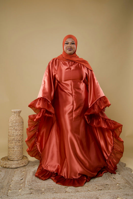 Luxe rich auntie bubu/kaftan gown.