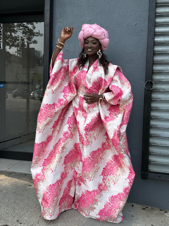 Luxe rich auntie bubu/kaftan gown