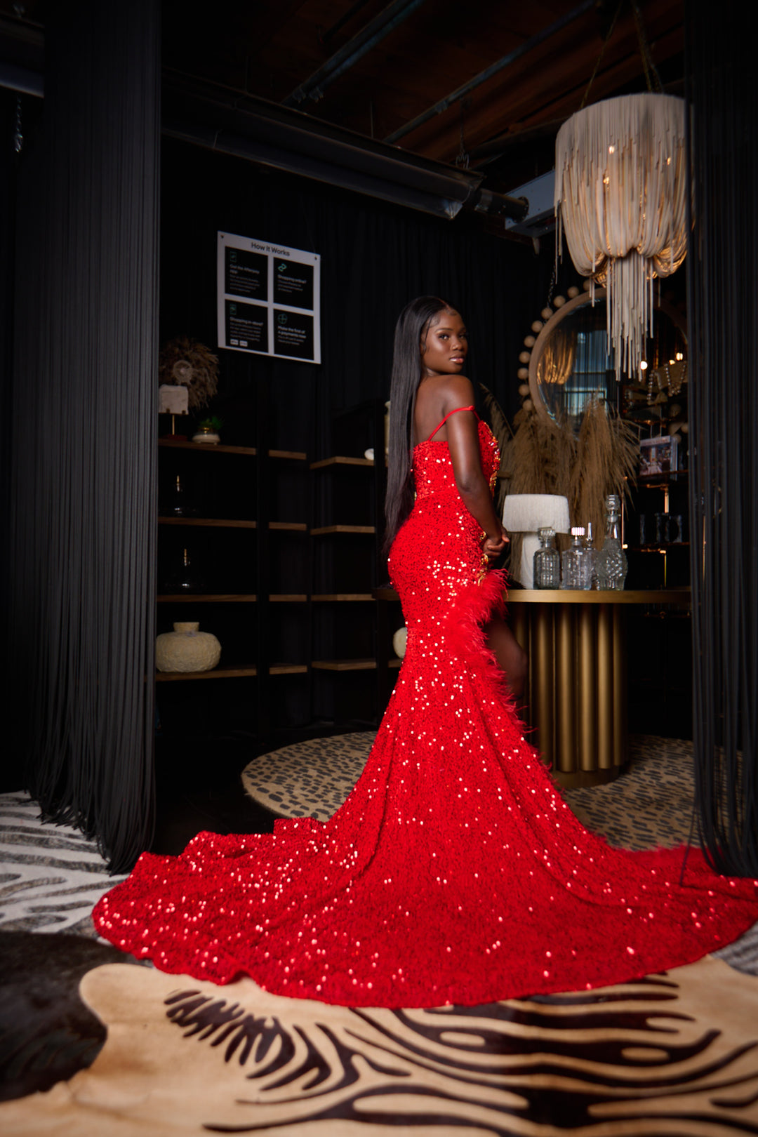 Red Velvet Sequins Prom Dress With Red Bodice Rhinestones. K.D.Kollections Store Red Velvet Sequins Prom Dress With Red Bodice Rhinestones. K.D.Kollections Store