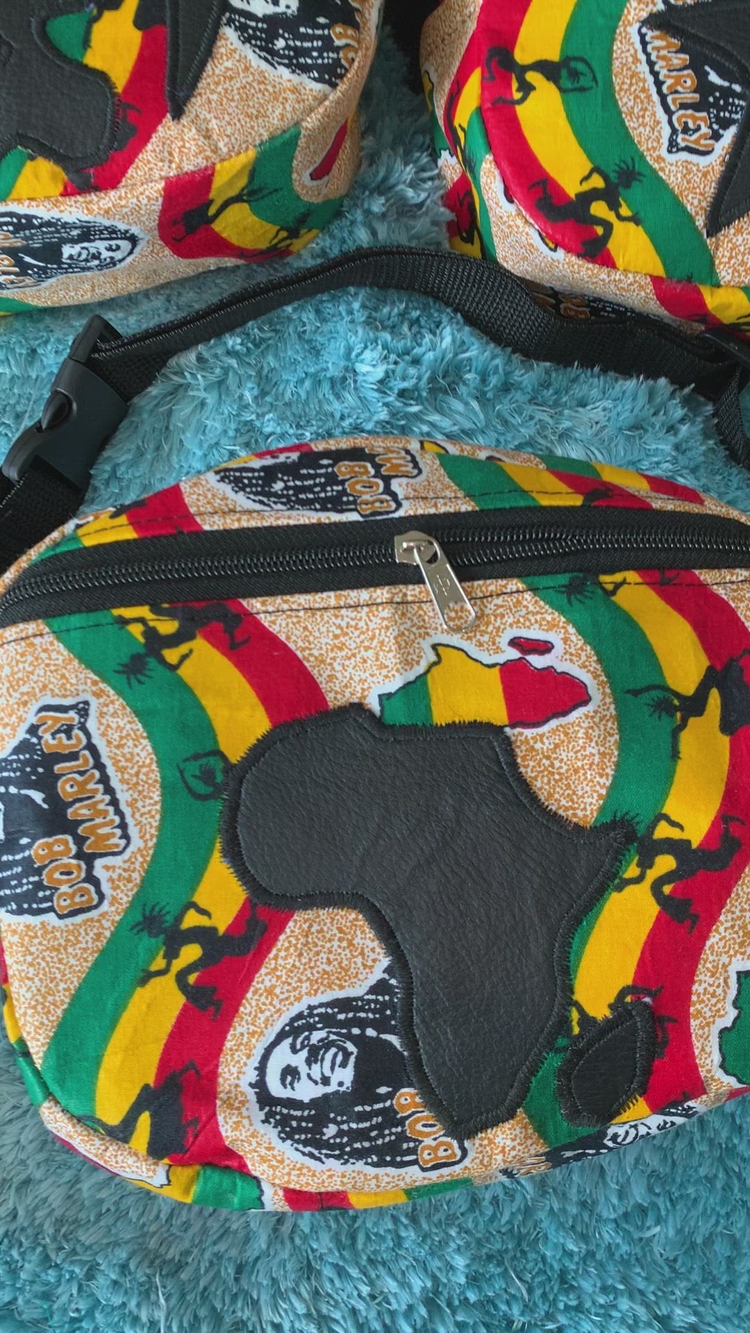 Authentic African Print waist bag.