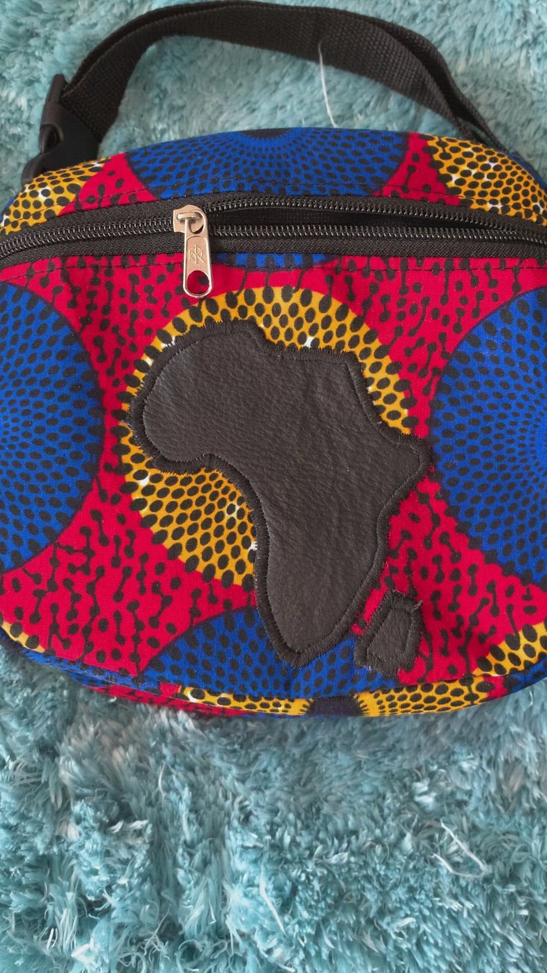Authentic handmade African print waist bags
