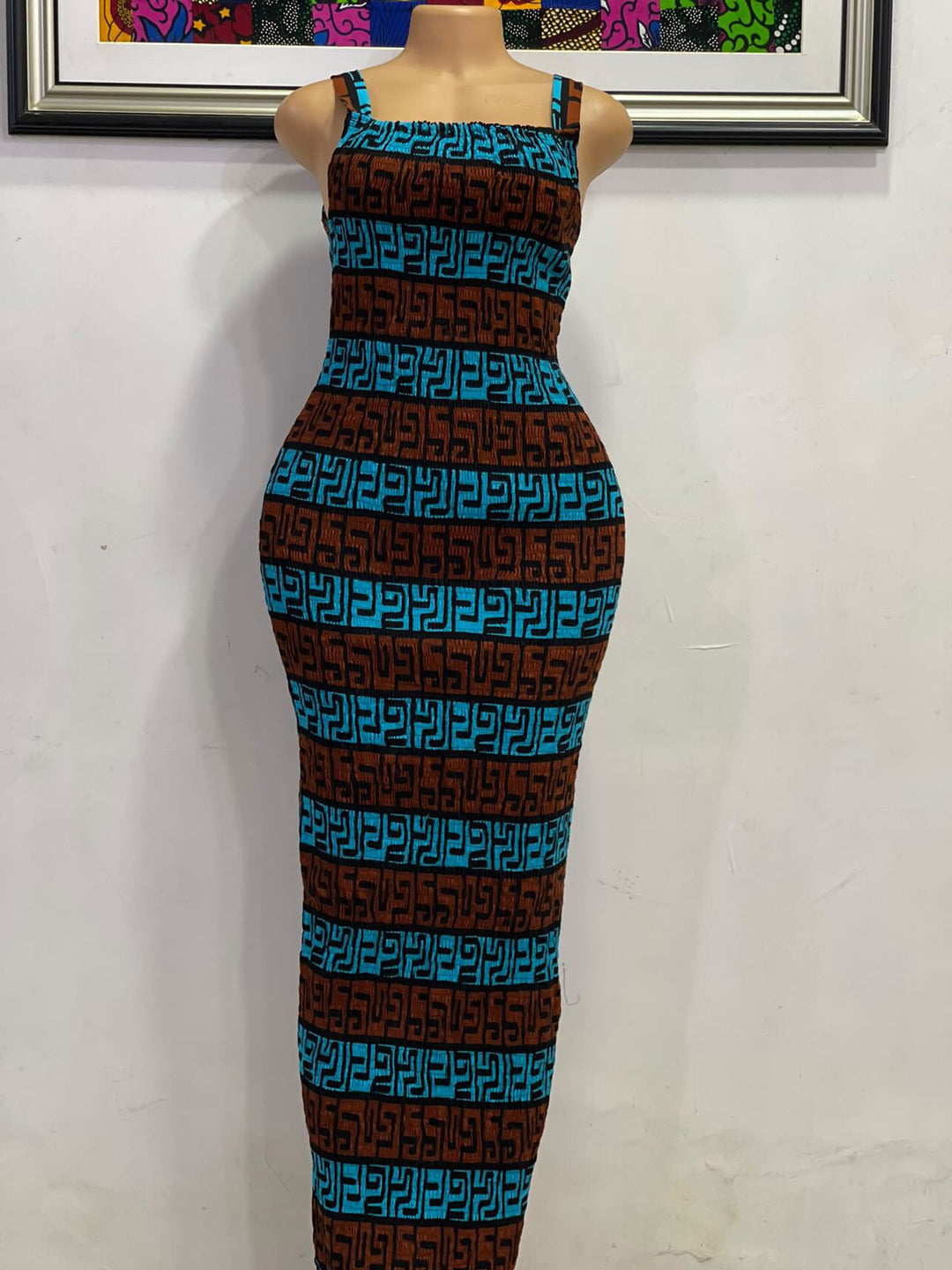 bodycon african dresses Yellow Elegant Long Sleeve Midi Dress