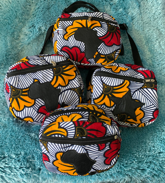 Authentic African Print waist bag - K.D.Kollections Store