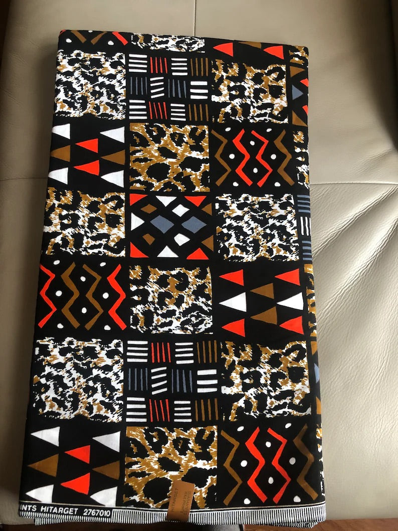 African print, Ankara fabric, 100% cotton.