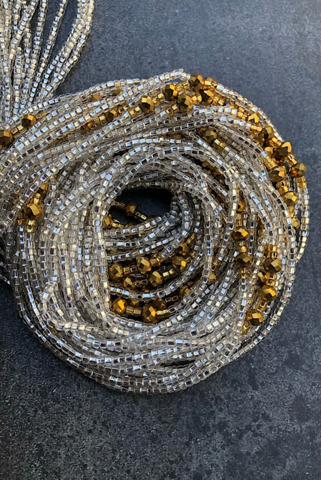 Goddess👸🏾 Silver and Gold waist beads 🔥 plus size waist beads. Fit up to 3x🔥
