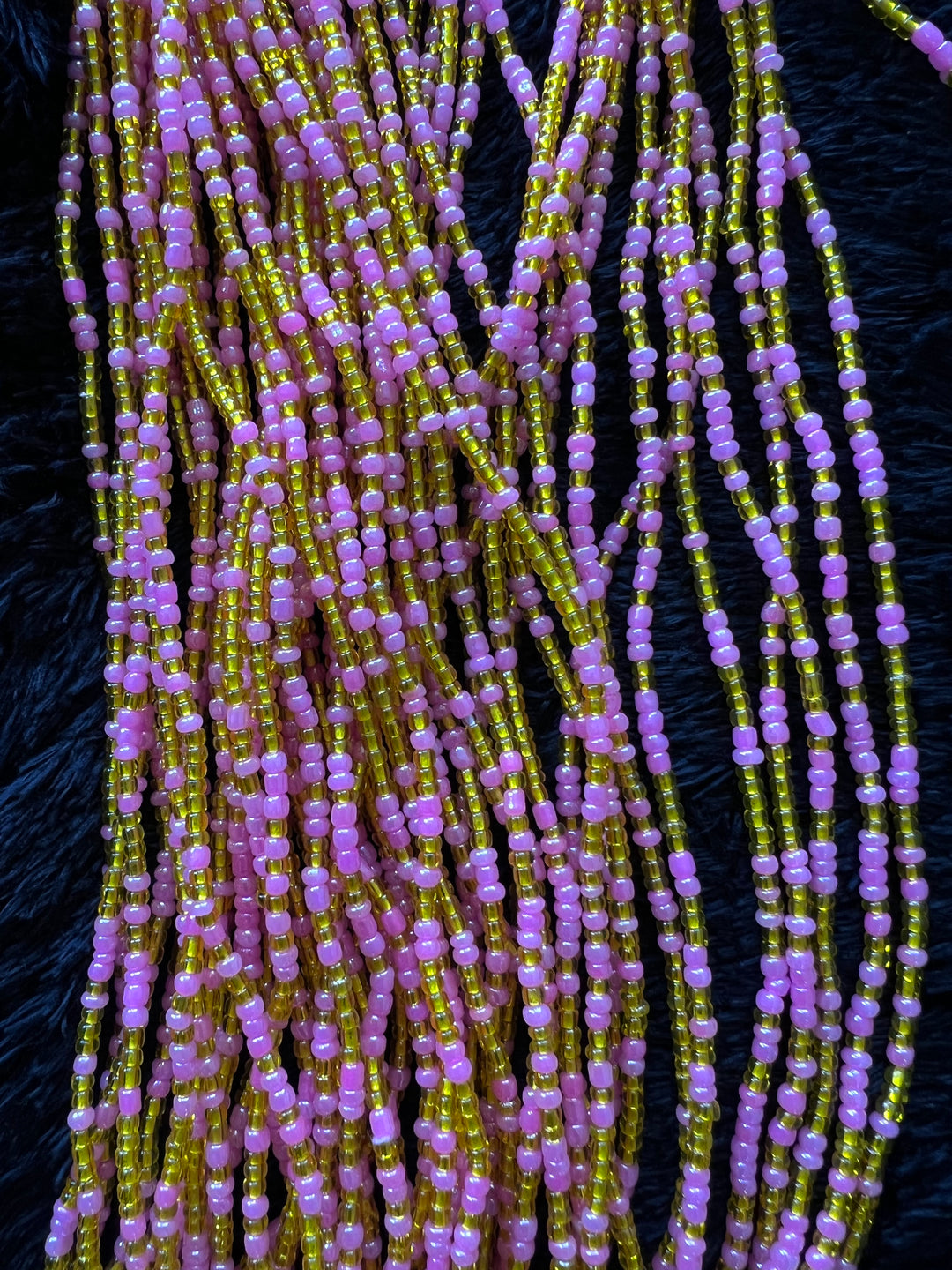 Handmade waist beads from the motherland.