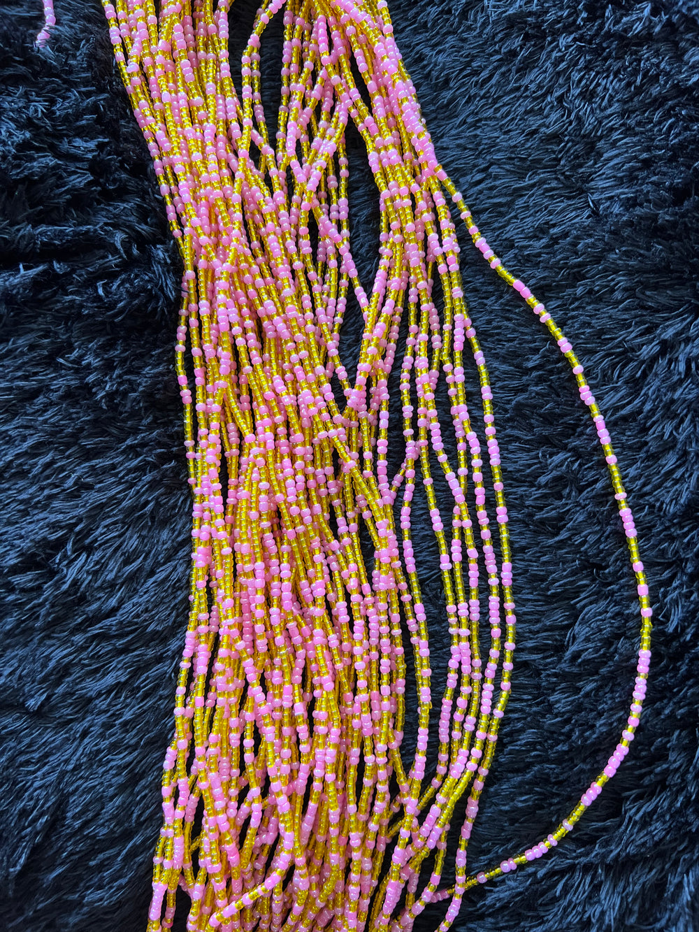 Waist Beads / African Waist Chain - ABILO - Purple / pink (elastic) –  AfricanFabs