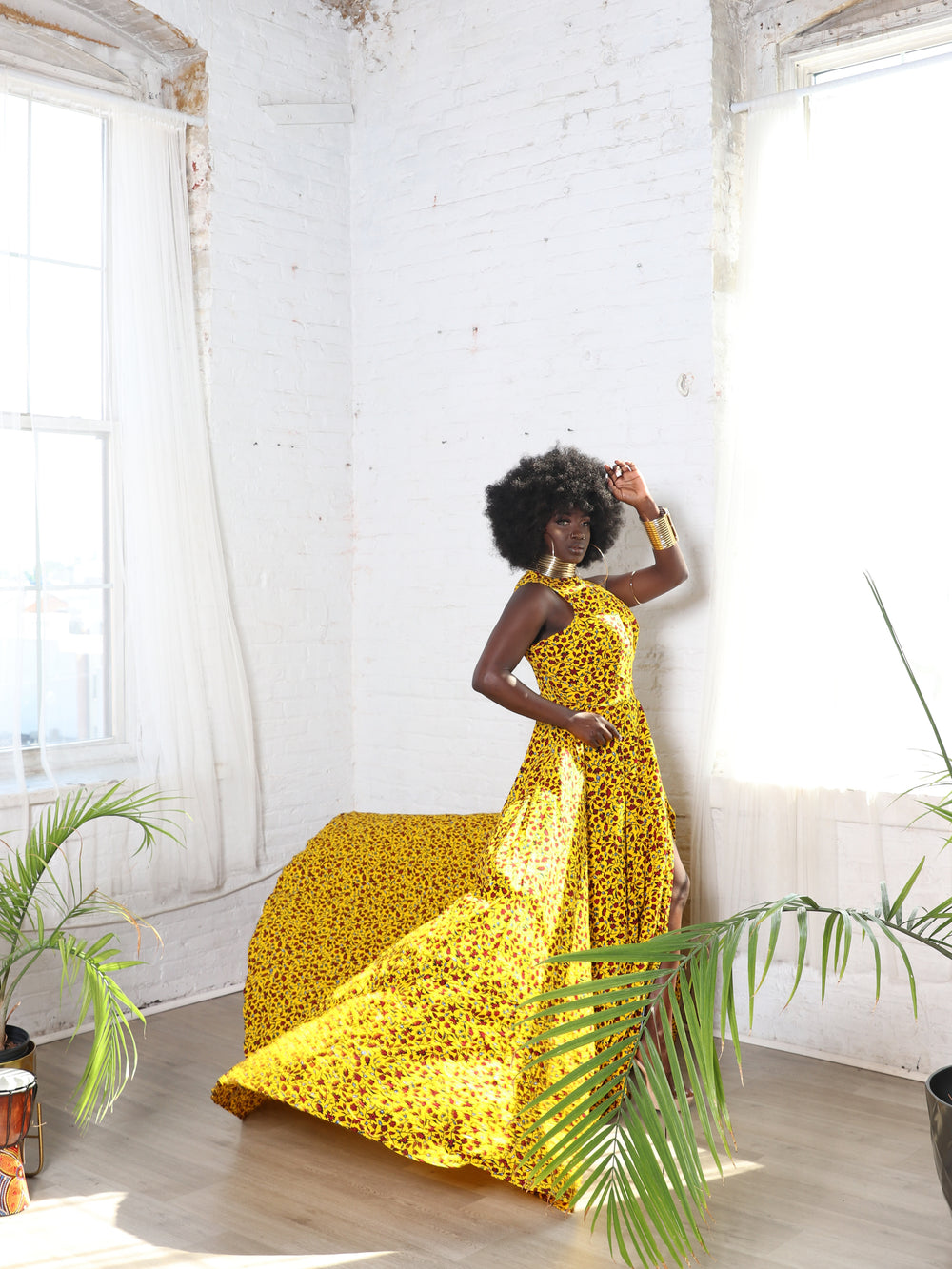 African print maxi dress.💥