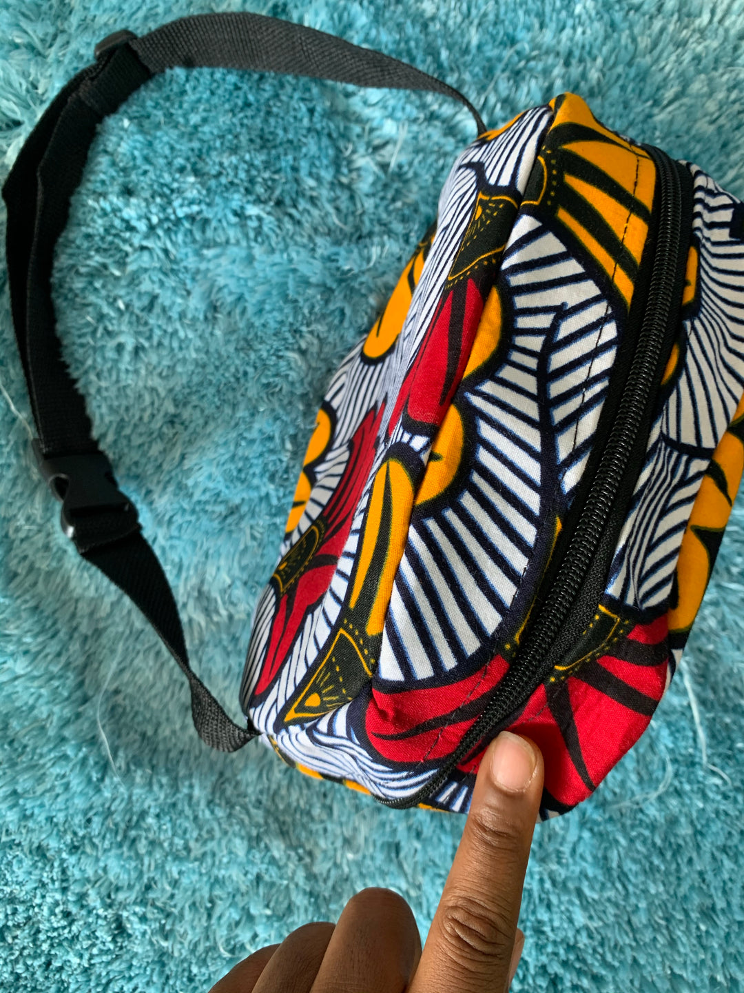 Authentic African Print waist bag - K.D.Kollections Store